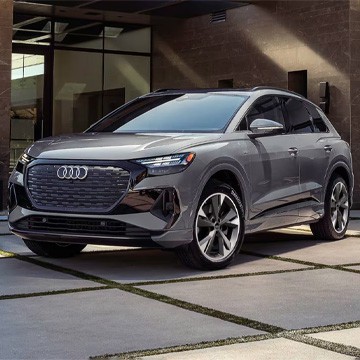 Prawf Gwirioneddol Audi Q4 E-tron